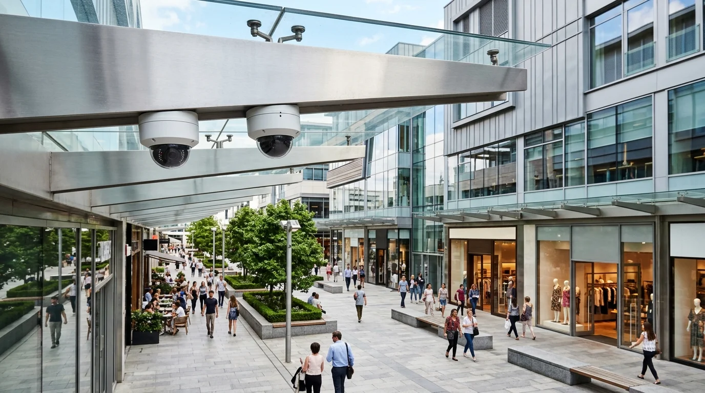 Commercial market and institutional CCTV camera installation in Bansur