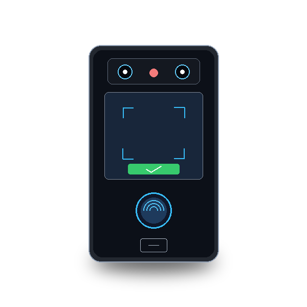 AI face recognition and biometric fingerprint time attendance terminal